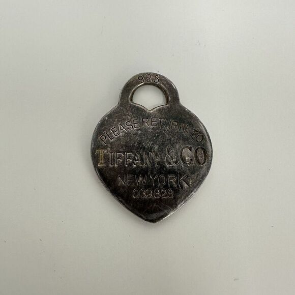 Tiffany & Co. Jewelry - Tiffany & Co Sterling Silver Return to Tiffany Heart Tag Key Charm Pendant